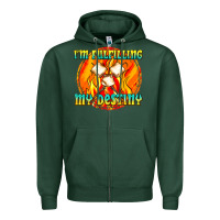 Sports Green i m fulfilling my destiny Zipper Hoodie - texasbilliewilder