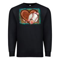 Black western leopard baseball heart Premium Sweatshirt - HRA Design Shop