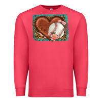 Cardinal western leopard baseball heart Premium Sweatshirt - HRA Design Shop