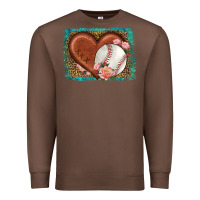 Chestnut western leopard baseball heart Premium Sweatshirt - HRA Design Shop