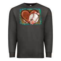 Smoke western leopard baseball heart Premium Sweatshirt - HRA Design Shop