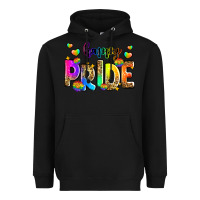 Black happy pride Heavyweight Hoodie - Zillion Design Studio