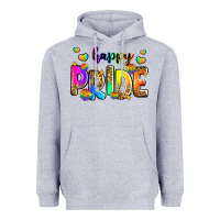Heather Grey happy pride Heavyweight Hoodie - Zillion Design Studio