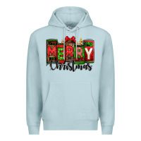 Blue Mist merry christmas license plate letters Premium Hoodie - Jasminsmagicworld