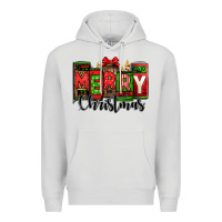Merry Christmas License Plate Letters Premium Hoodie | Teevron