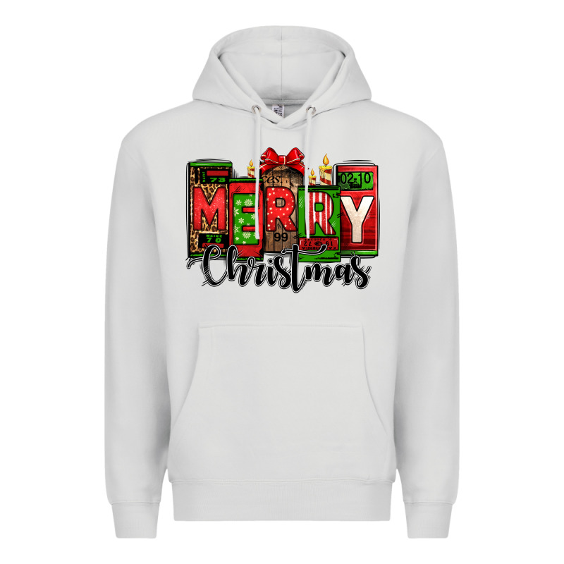 Merry Christmas License Plate Letters Premium Hoodie by Jasminsmagicworld | Teevron