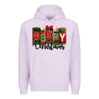 Lilac merry christmas license plate letters Premium Hoodie - Jasminsmagicworld