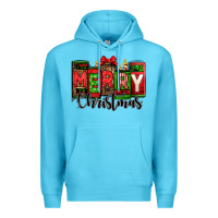 Ocean Blue merry christmas license plate letters Premium Hoodie - Jasminsmagicworld