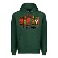 Sports Green merry christmas license plate letters Premium Hoodie - Jasminsmagicworld