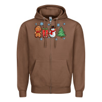 Chestnut christmas gingerbread cookies Zipper Hoodie - Zillion Design Studio