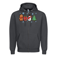 Smoke christmas gingerbread cookies Zipper Hoodie - Zillion Design Studio