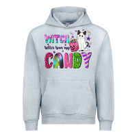Heather Grey Witch better have my candy Urban Hoodie - NancyCooperArtShop