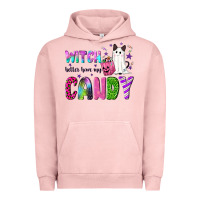 Pigment Salmon Witch better have my candy Urban Hoodie - NancyCooperArtShop