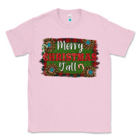 Bubblegum Pink Merry Christmas Y'all Classic Tee - RanaPortraitStore
