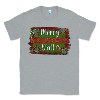 Heather Grey Merry Christmas Y'all Classic Tee - RanaPortraitStore