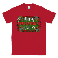 Red Merry Christmas Y'all Classic Tee - RanaPortraitStore