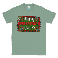 Sage Merry Christmas Y'all Classic Tee - RanaPortraitStore