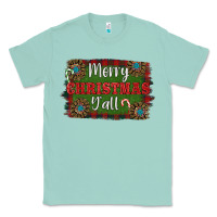 Seafoam Merry Christmas Y'all Classic Tee - RanaPortraitStore
