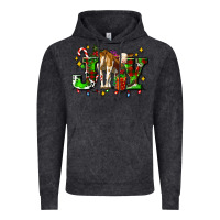 Vintage Black joy with baby cow and christmas gifts mistletoe Vintage Hoodie - AdoDesignShop