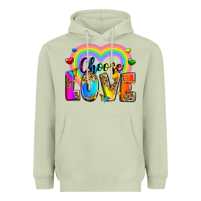 Choose Love Heavyweight Hoodie by Zillion Design Studio | Teevron