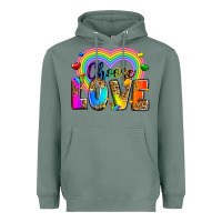 Sage Choose love Heavyweight Hoodie - Zillion Design Studio