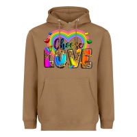 Toasted Coconut Choose love Heavyweight Hoodie - Zillion Design Studio