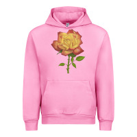 Fuchsia Pink rainbow's end rose Urban Hoodie - LillyAllenDesigns