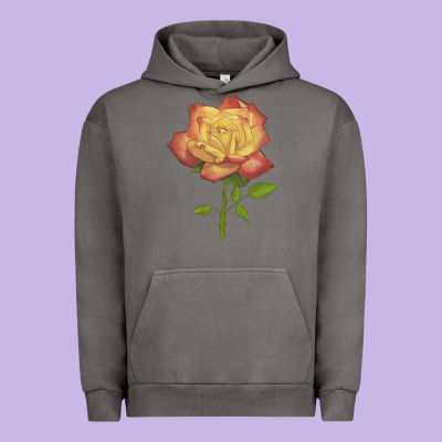 Rainbow's End Rose Urban Hoodie Designed By Lillyallendesigns