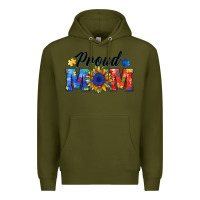 Army Green proud mom autism Premium Hoodie - BarkalooDesign