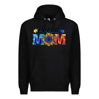 Black proud mom autism Premium Hoodie - BarkalooDesign