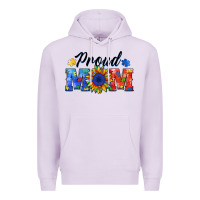 Lilac proud mom autism Premium Hoodie - BarkalooDesign
