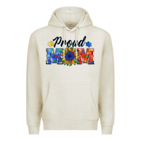 Oatmeal Heather proud mom autism Premium Hoodie - BarkalooDesign