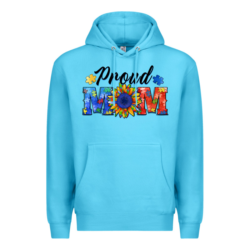 Proud Mom Autism Premium Hoodie by BarkalooDesign | Teevron
