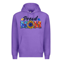 Purple proud mom autism Premium Hoodie - BarkalooDesign
