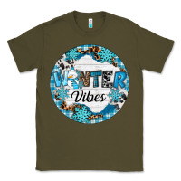 Army Green Winter vibes Classic Tee - RanaPortraitStore