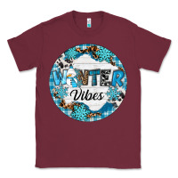 Burgundy Winter vibes Classic Tee - RanaPortraitStore