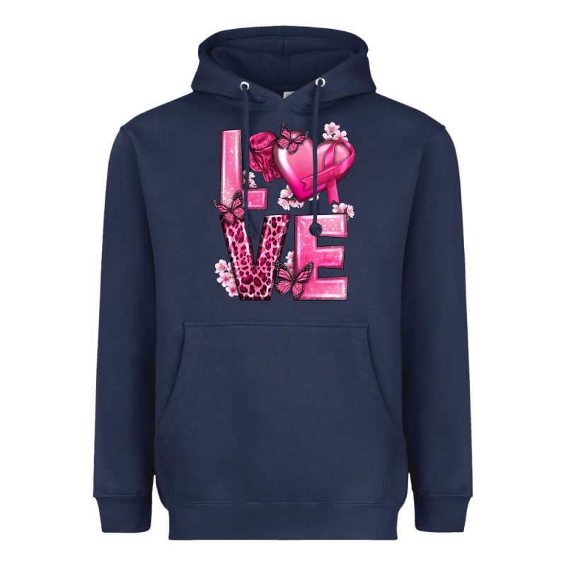 Love Cancer With Heart Heavyweight Hoodie by texasbilliewilder | Teevron