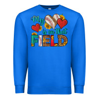True Royal my heart is on that field baseball Premium Sweatshirt - HRA Design Shop