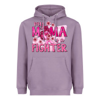 Lavender My Mama Is a Fighter with Ribbon Heavyweight Hoodie - texasbilliewilder