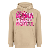 Mushroom My Mama Is a Fighter with Ribbon Heavyweight Hoodie - texasbilliewilder