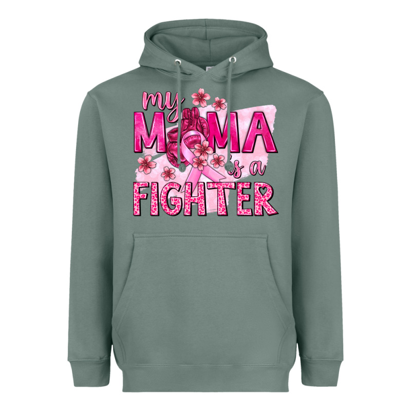 My Mama Is A Fighter With Ribbon Heavyweight Hoodie by texasbilliewilder | Teevron