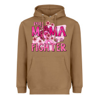 Toasted Coconut My Mama Is a Fighter with Ribbon Heavyweight Hoodie - texasbilliewilder