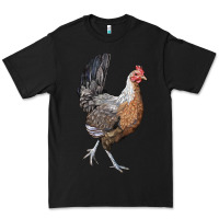 Black American Game Chicken Premium Tee - LillyAllenDesigns