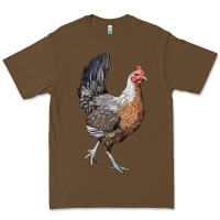 Cacao American Game Chicken Premium Tee - LillyAllenDesigns
