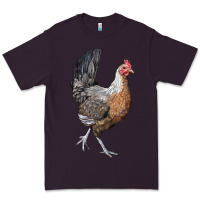 Plum American Game Chicken Premium Tee - LillyAllenDesigns