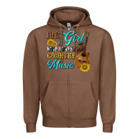 Chestnut just a girl who loves country music Zipper Hoodie - texasbilliewilder