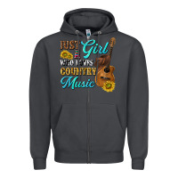 Smoke just a girl who loves country music Zipper Hoodie - texasbilliewilder