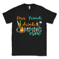 Black fires friends drinks camping crew Classic Tee - texasbilliewilder