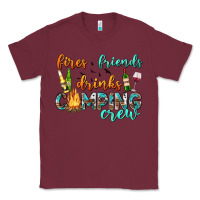 Burgundy fires friends drinks camping crew Classic Tee - texasbilliewilder