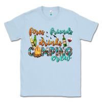 Dusty Blue fires friends drinks camping crew Classic Tee - texasbilliewilder